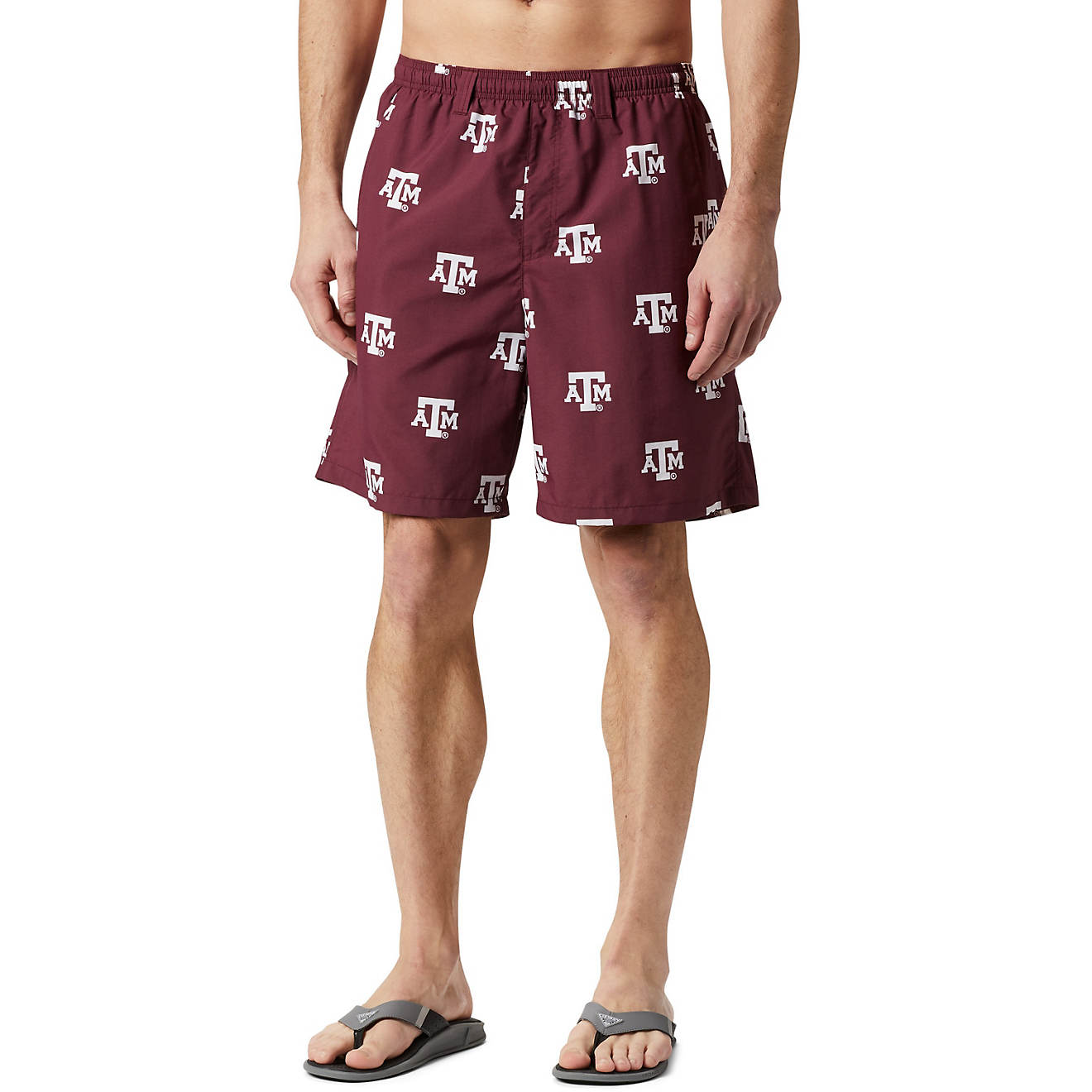 Columbia Sportswear Men's Texas A&M University Backcast II Printed Shorts                                                        - view number 1