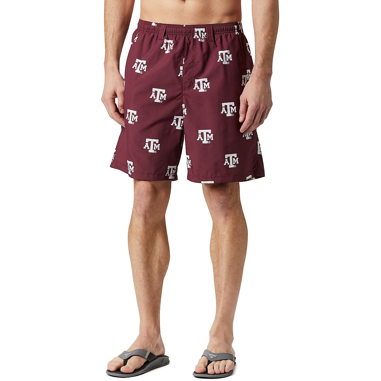Columbia Sportswear Men's Texas A&M University Backcast II Printed Shorts                                                        - view number 1
