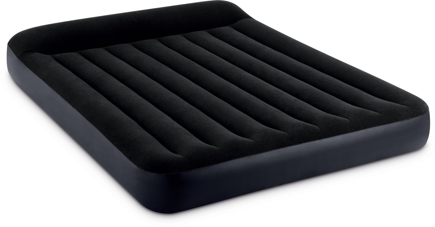 INTEX Dura-Beam Pillow Rest Classic Queen Airbed with Built-In Pump