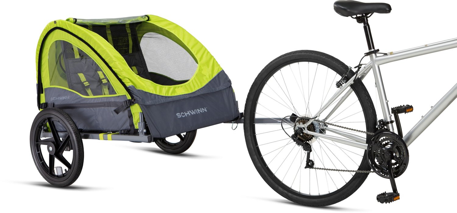 Schwinn lumina reflective double bicycle trailer sale