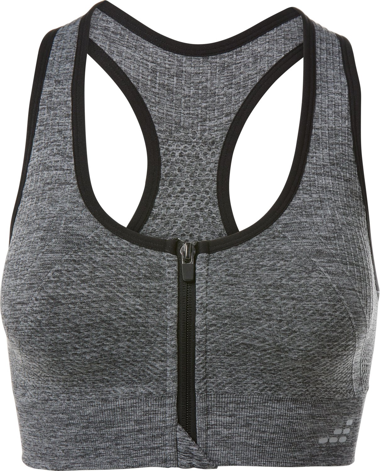 SleekStretch zip-front sports bra  Front zip sports bra, Sports bra,  Workout outfit