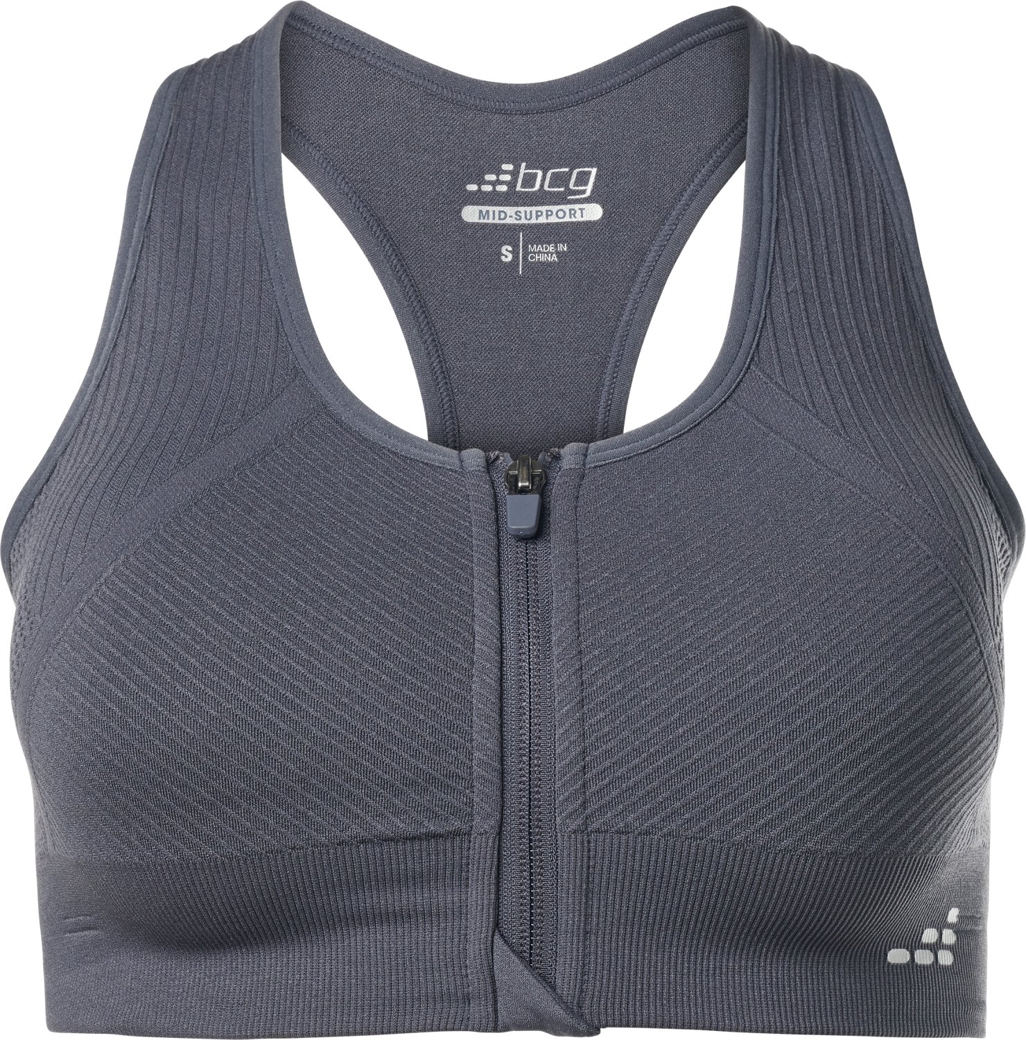 Copper Fit™ Zip-Front Seamless Sports Bra 538957-J