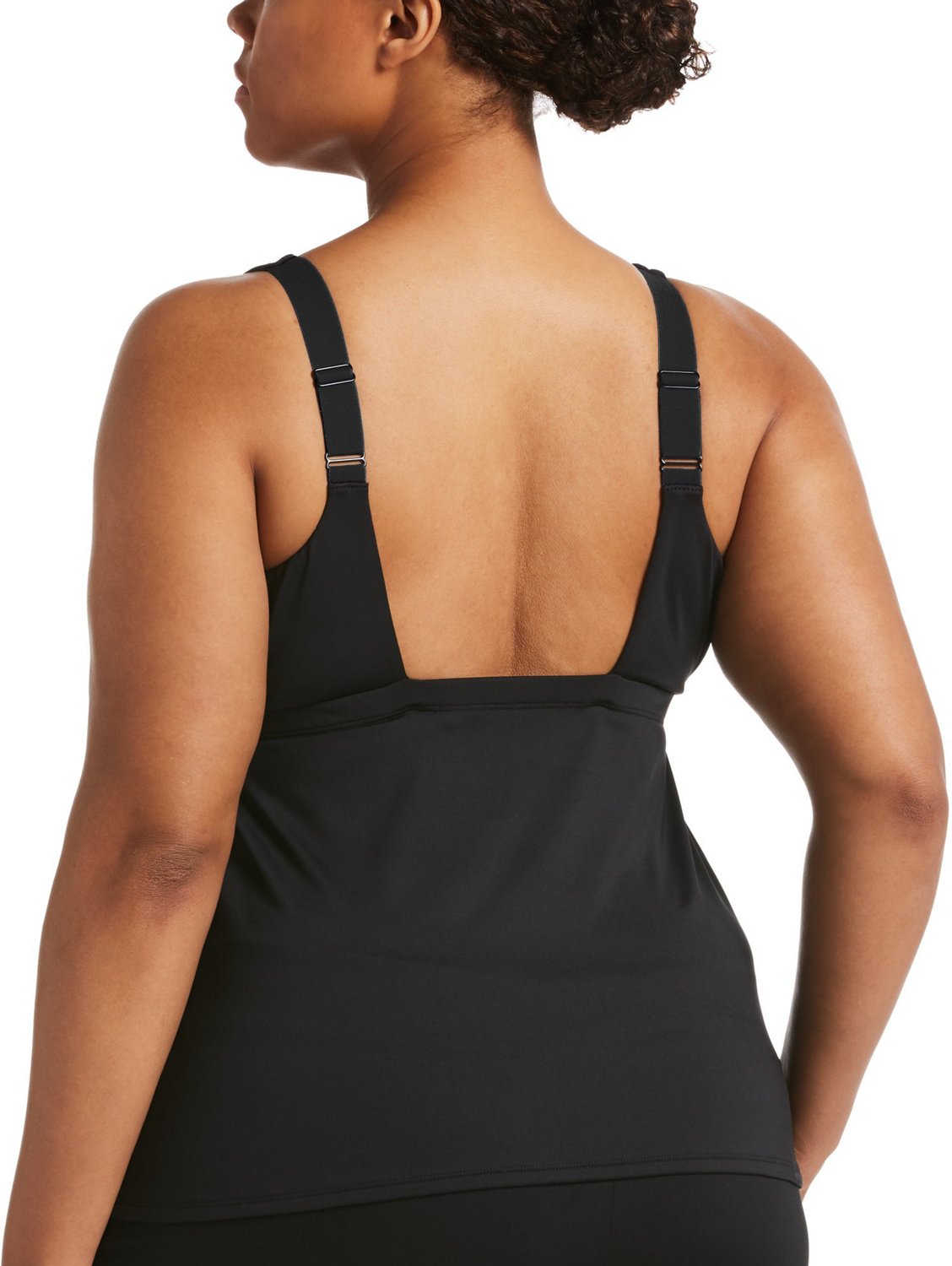 Nike Women's Plus Size Essential Scoop Neck Tankini Top