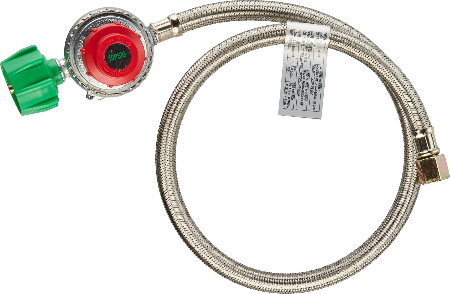 Outdoor Gourmet Female Stainless Steel Braided Regulator Hose