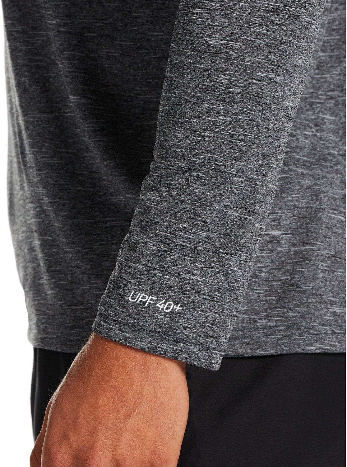 Nike Men's Heather Long Sleeve Hydroguard Swim Top - view number 3