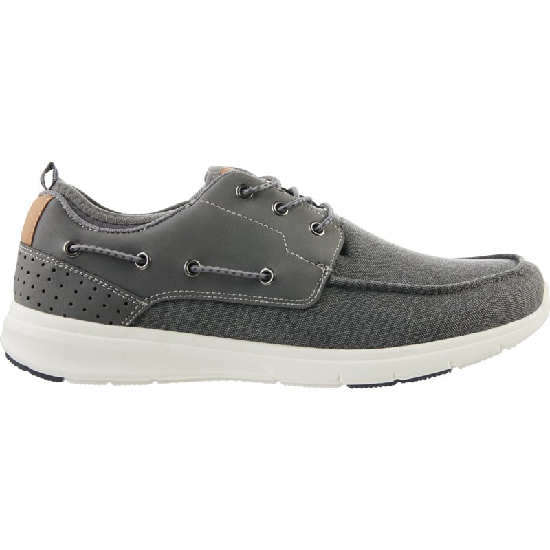 Magellan Outdoors Men's Mahi II Canvas Slip-On Boat Shoes Gray, 10 - Men's Casual at Academy Sports product image