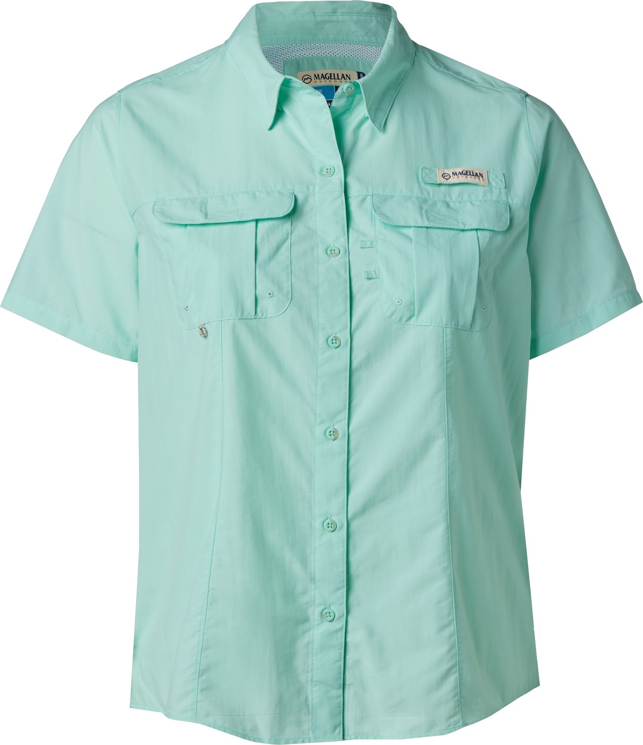 Magellan Outdoors Women's Shirt Laguna Madre Fish Gear, Button-Up