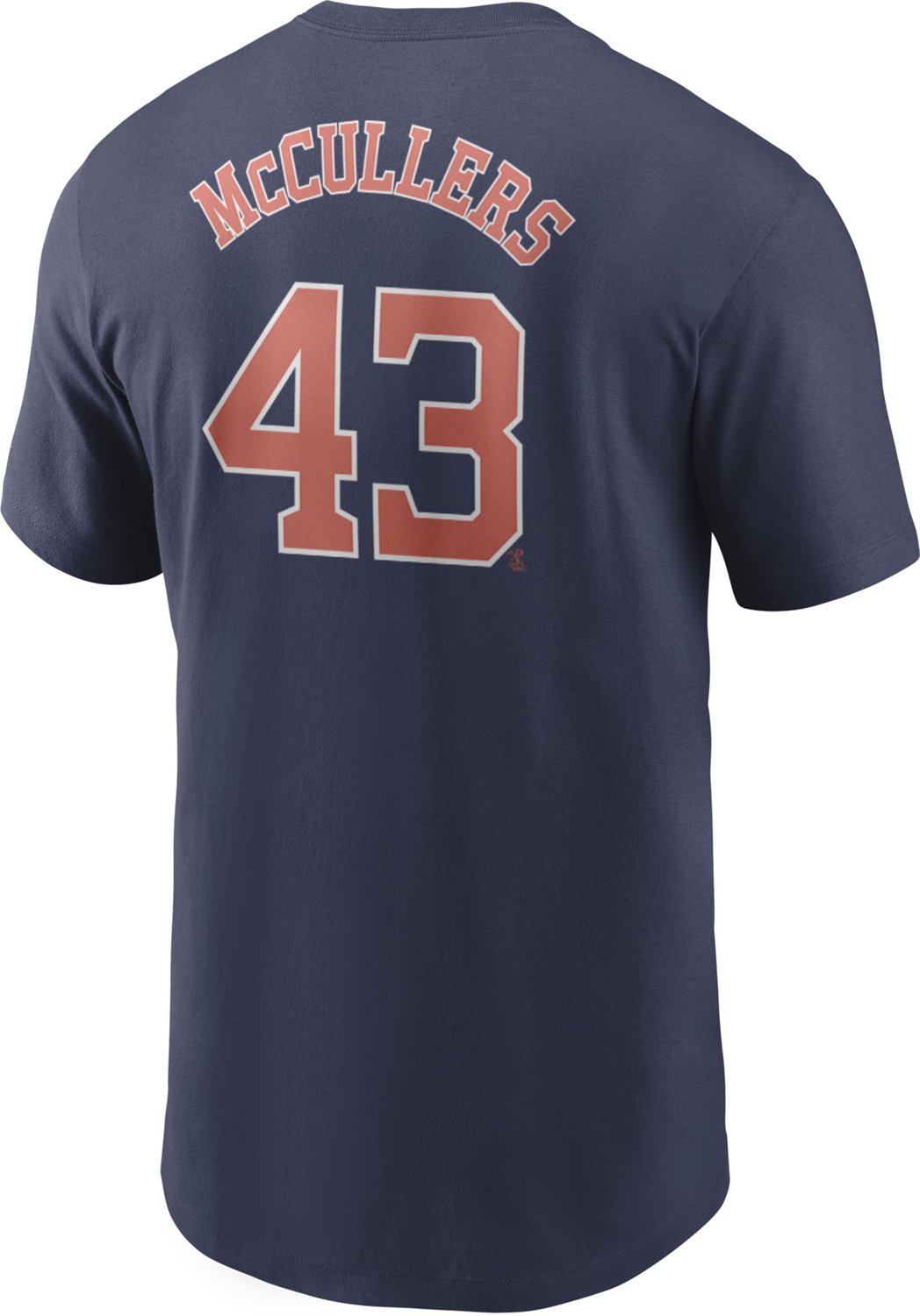 Men's Houston Astros Lance McCullers Majestic Navy Official Name and Number  T-Shirt
