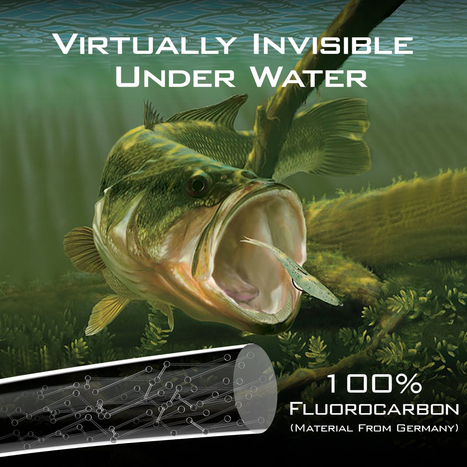 KastKing Kovert Fluorocarbon Fishing Line Academy