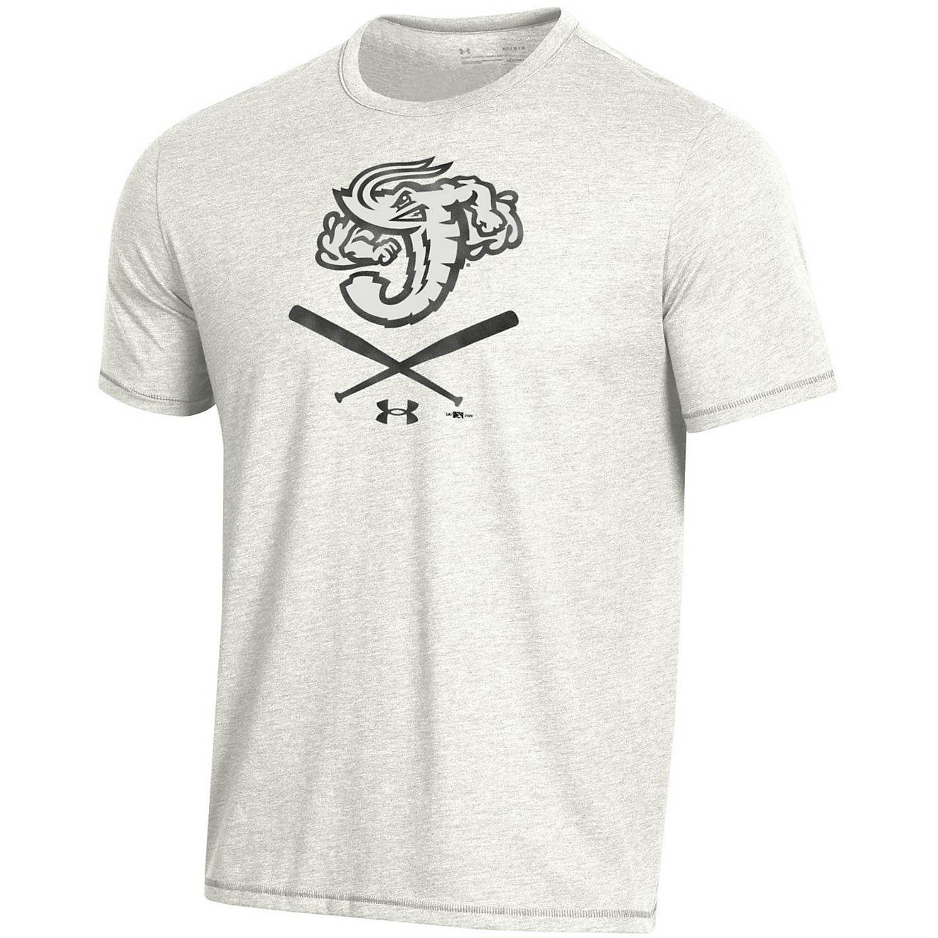 Under Armour Men's Jacksonville Jumbo Shrimp Bats Logo T-shirt                                                                   - view number 1