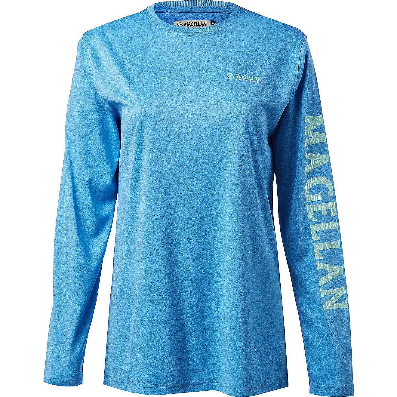 Magellan Outdoors Women's Caddo Lake Logo Crew Long Sleeve T-shirt                                                               - view number 1
