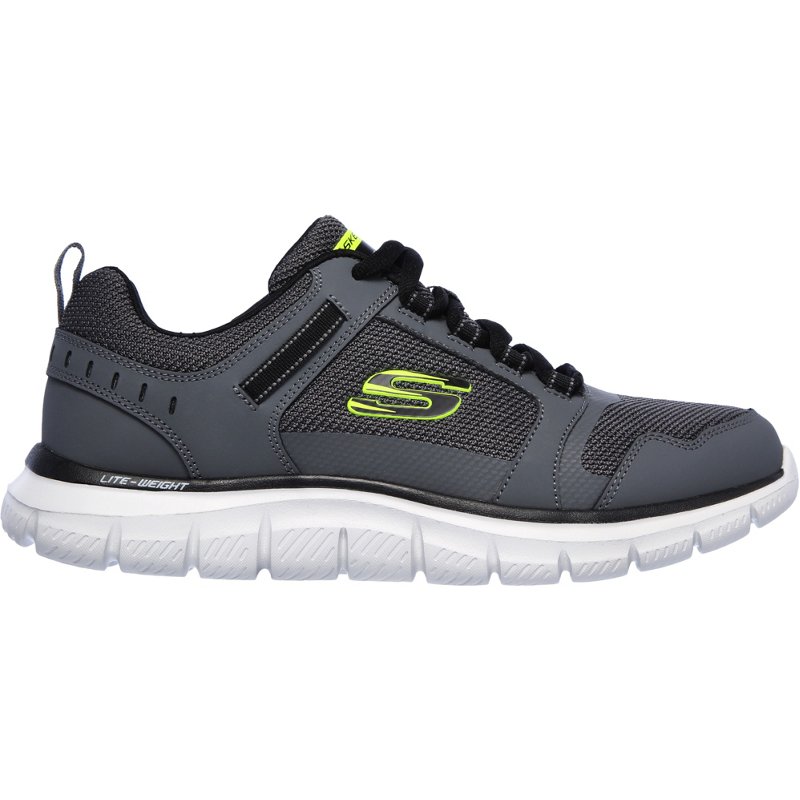 SKECHERS Men's Track Knockhill Walking Shoes Charcoal/Black, 10.5 - Men's Walking at Academy Sports product image