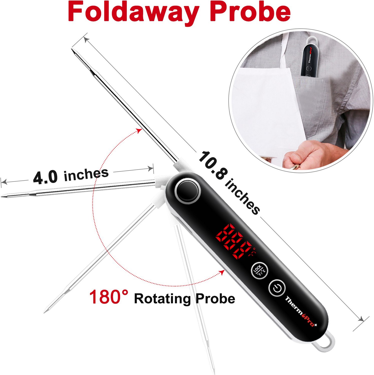 ThermoPro TP-18 Digital Instant Read Cooking Thermometer                                                                         - view number 2