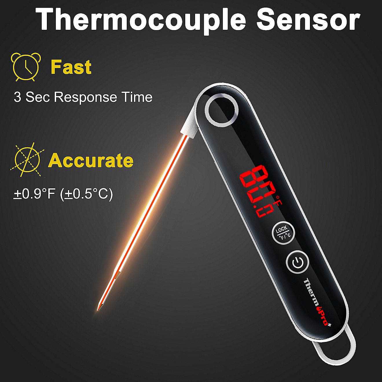 ThermoPro TP-18 Digital Instant Read Cooking Thermometer                                                                         - view number 4