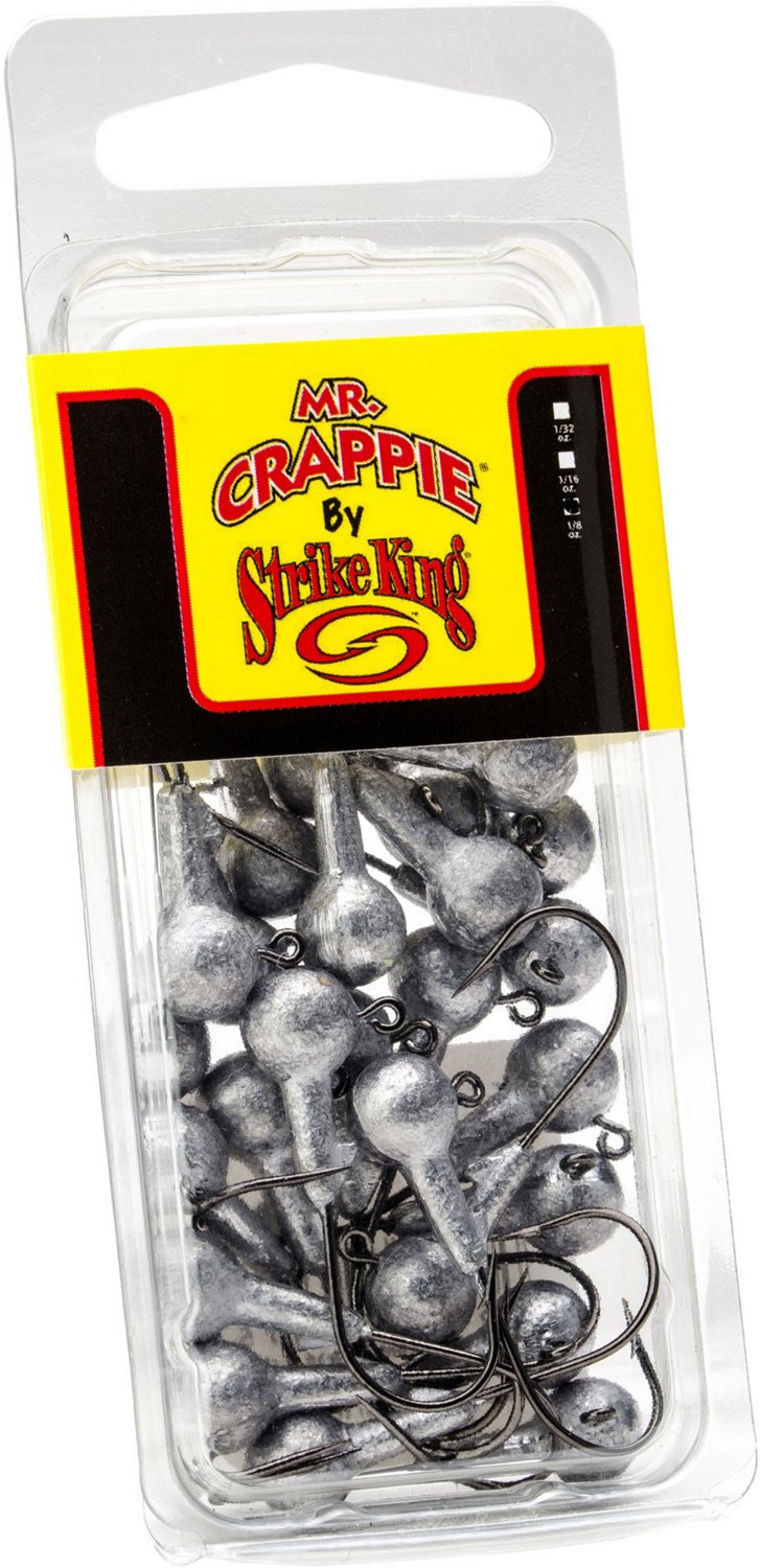Strike King Mr. Crappie 1/8 oz Jigheads 25-Pack