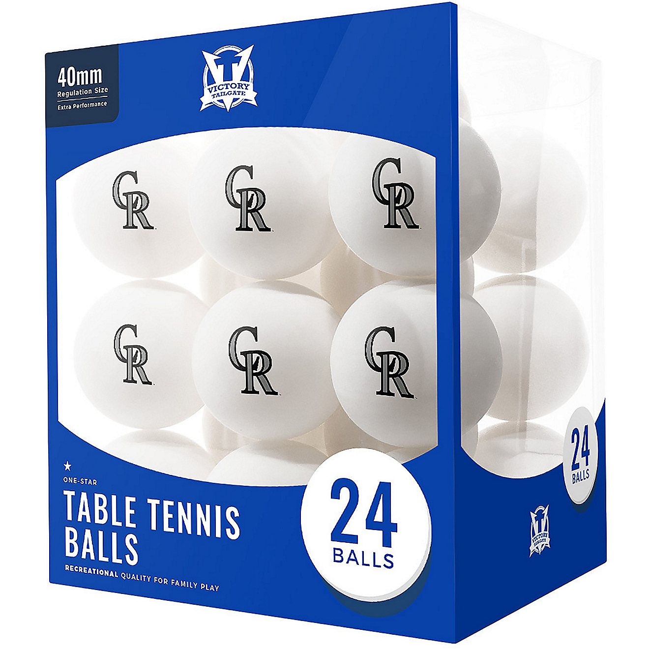 Victory Tailgate Colorado Rockies Table Tennis Balls 24-Pack                                                                     - view number 1