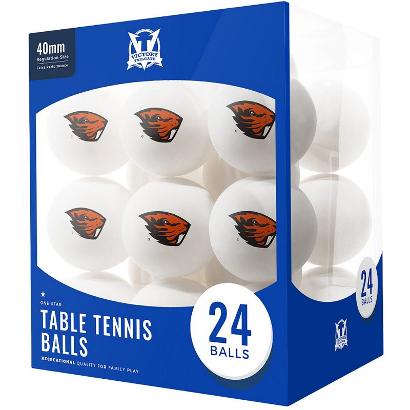 Victory Tailgate Oregon State University Table Tennis Balls 24-Pack Red/Yellow - Billiards And Table Tennis at Academy Sports