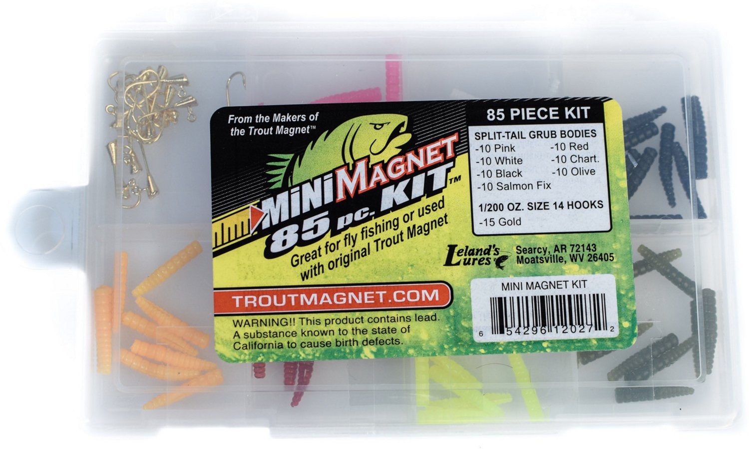 Leland Lures Mini Magnet 85-Piece Fly Fishing Kit