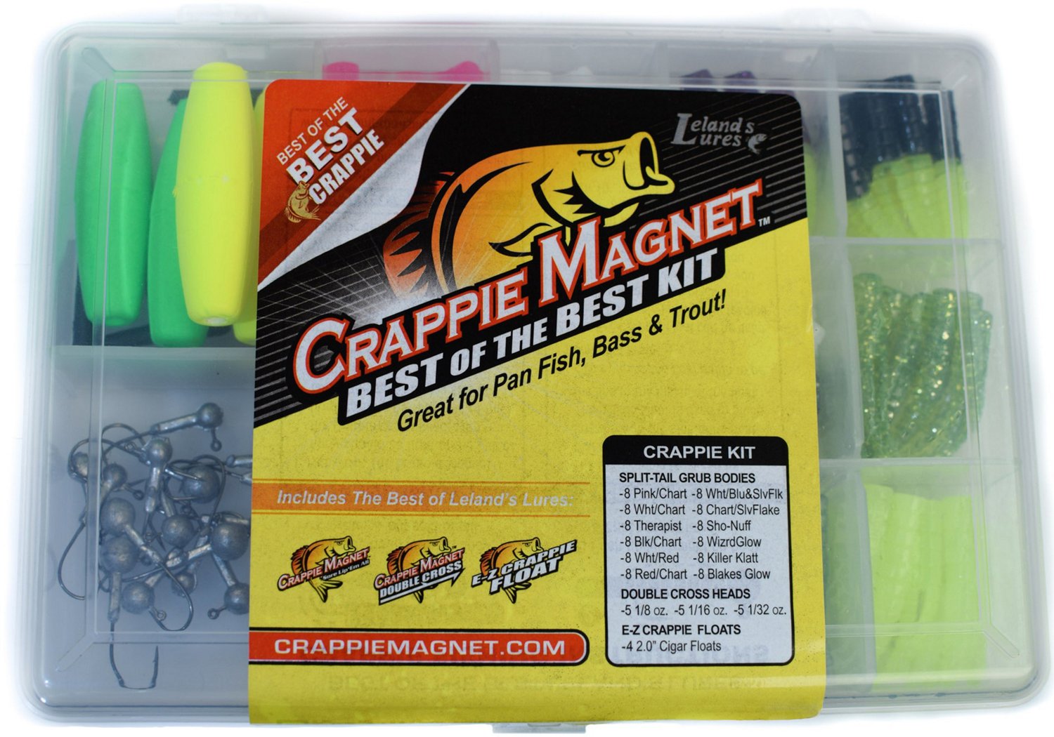Academy Sports + Outdoors Crappie Magnet 96-Piece Jig Kit