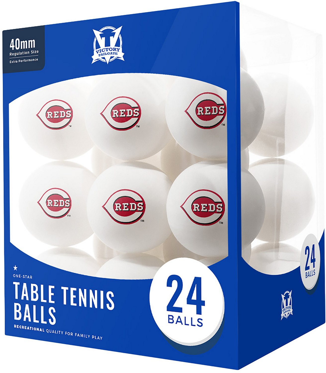 Victory Tailgate Cincinnati Reds Table Tennis Balls 24-Pack - view number 1