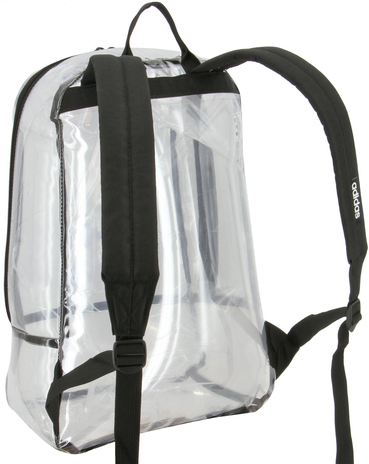 Adidas clear backpack cheap large