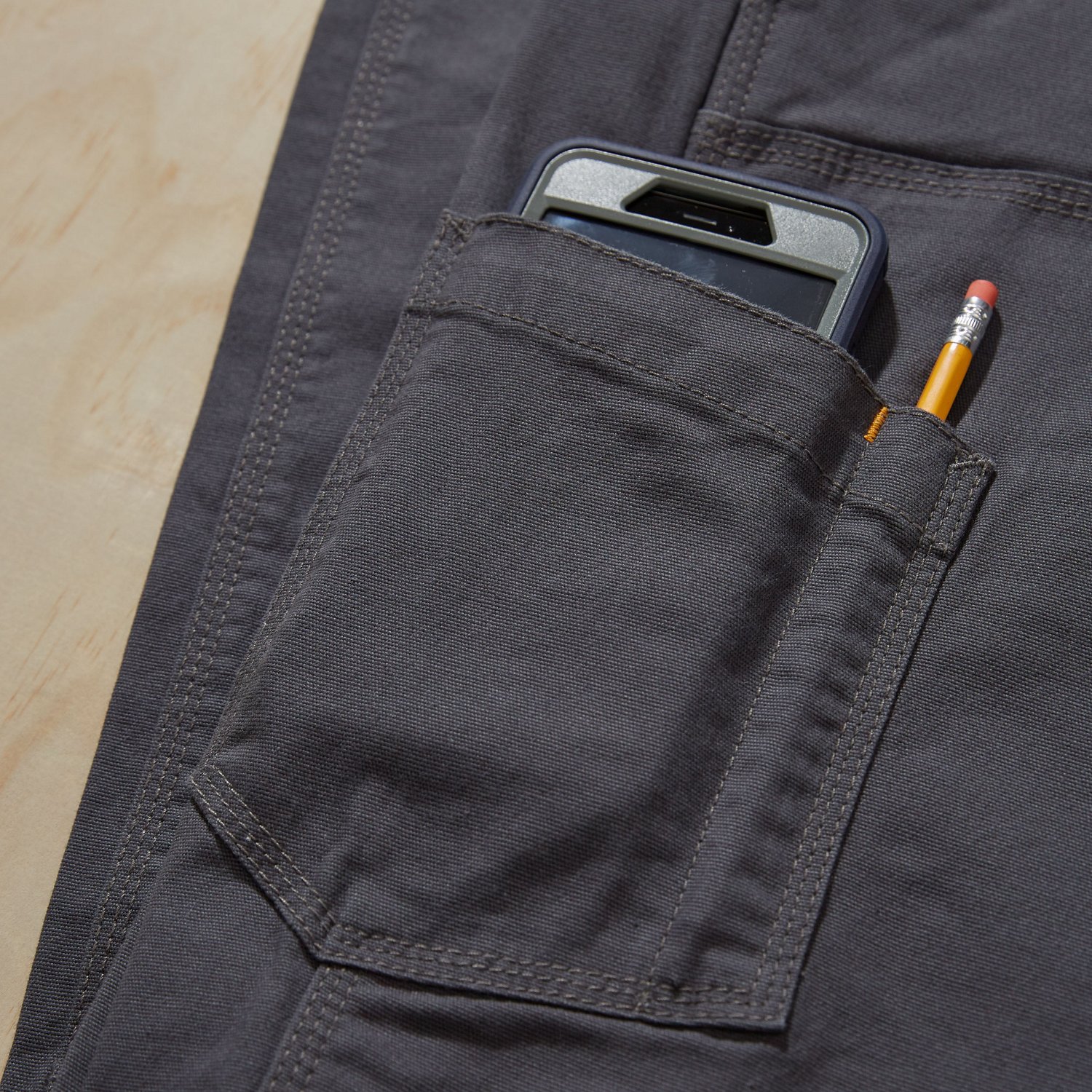 Ariat Men's Rebar M4 DuraStretch Made Tough Stackable Straight Leg Work Pants                                                    - view number 3