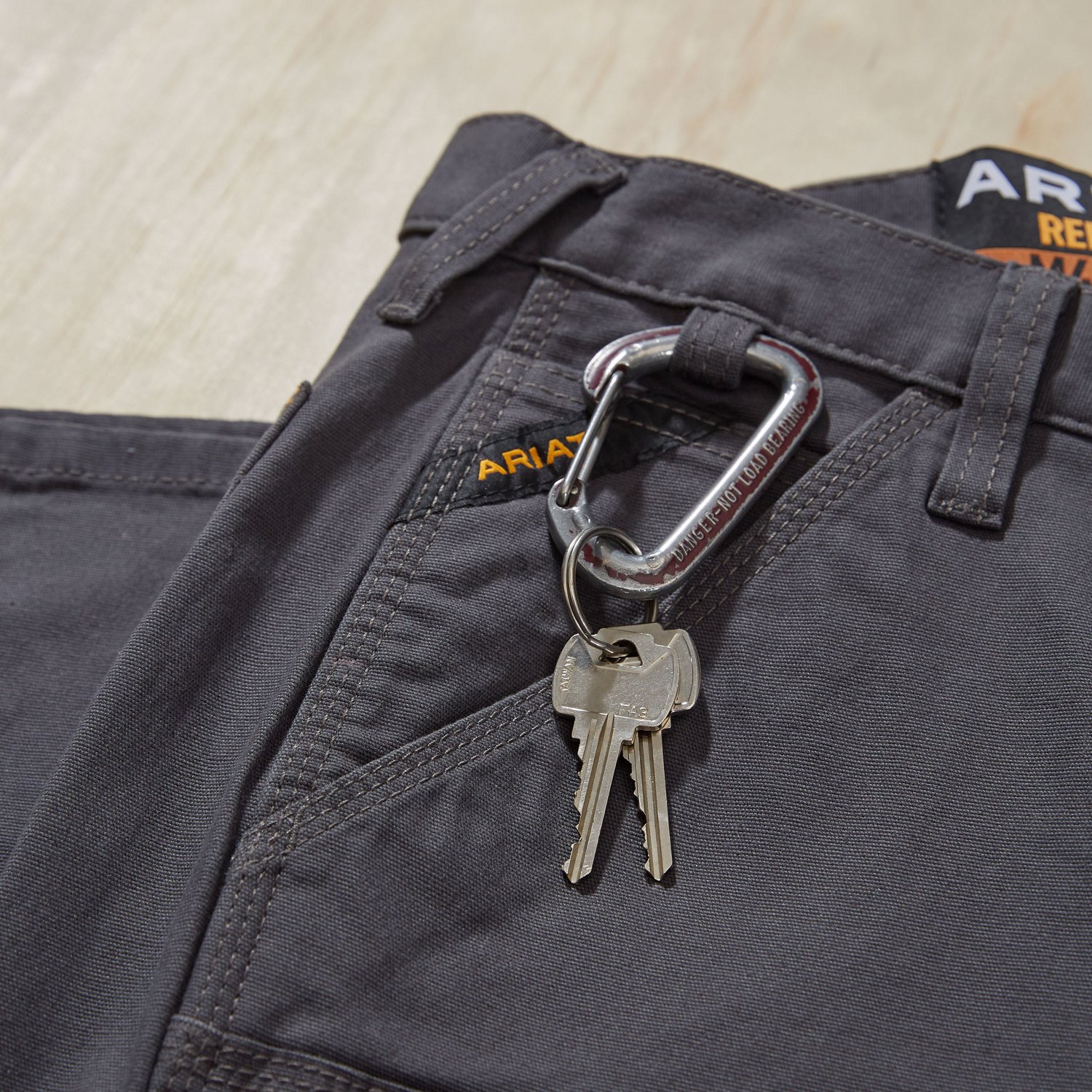 Ariat Men's Rebar M4 DuraStretch Made Tough Stackable Straight Leg Work Pants                                                    - view number 4