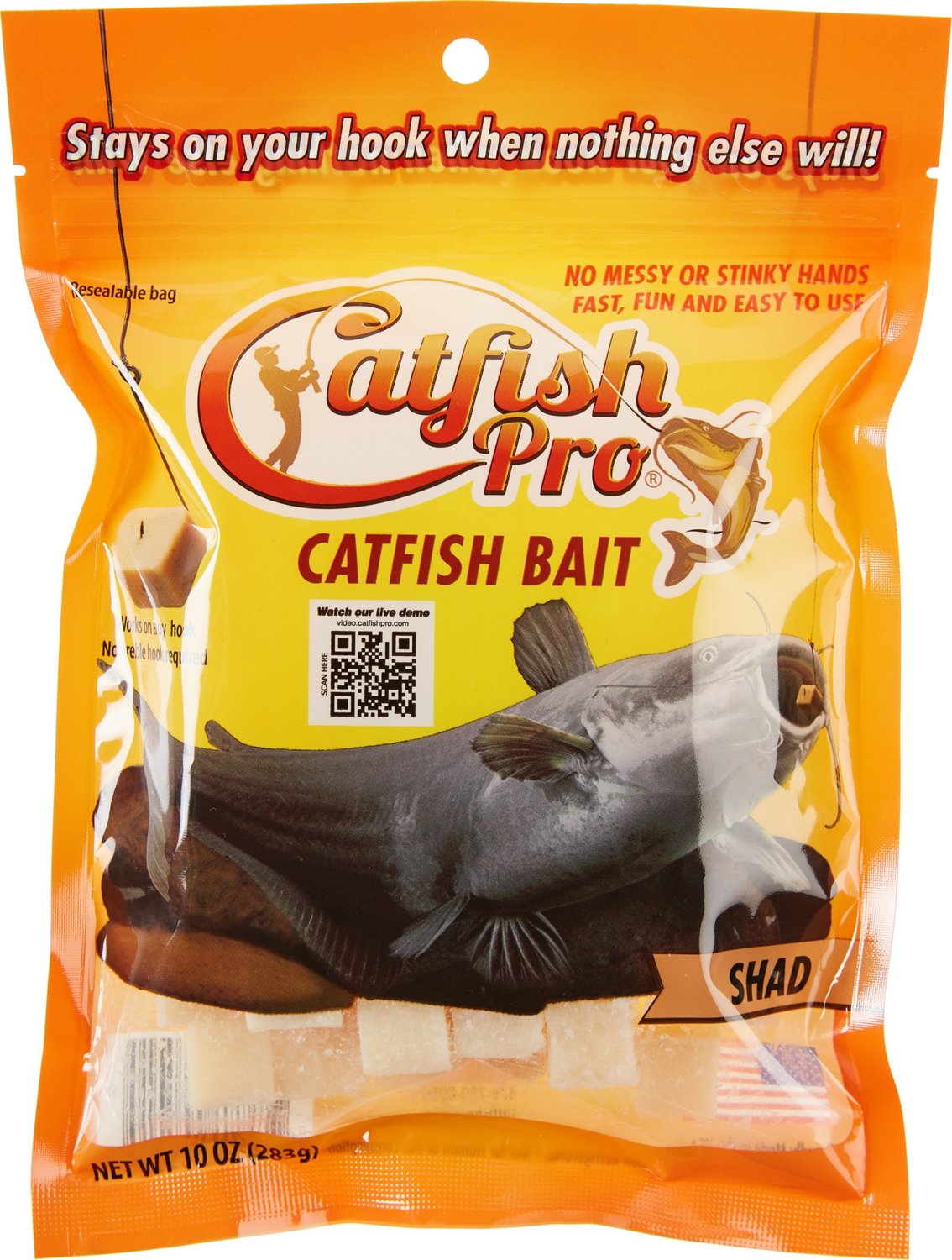  Catfish Pro Beef Blood Catfish Bait - 10oz Bag with