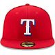 New Era Men's Texas Rangers Authentic Collection 59FIFTY Fitted Cap                                                              - view number 1 selected