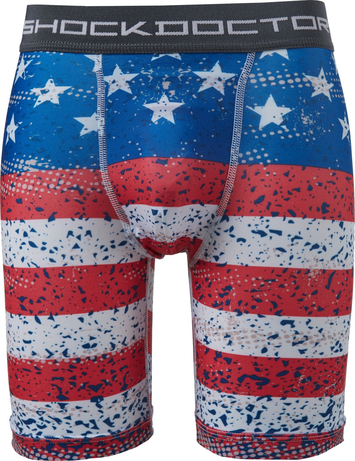 Shock Doctor Youth American Flag Core Compression Shorts with BioFlex cup