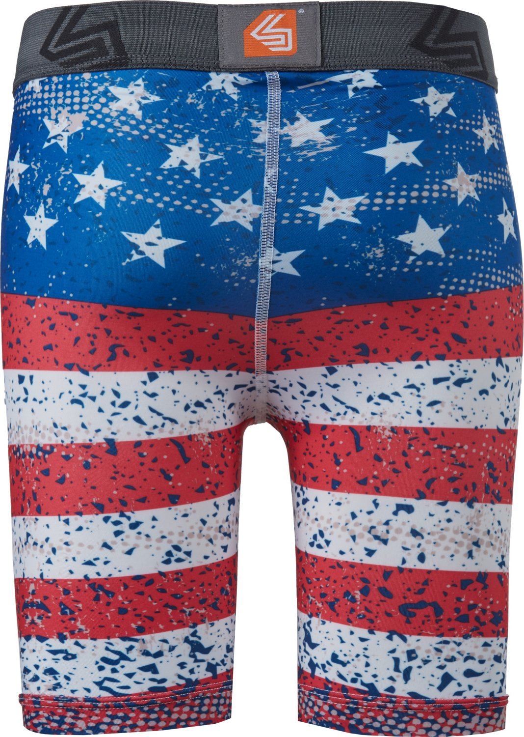 Shock Doctor Youth American Flag Core Compression Shorts with BioFlex cup