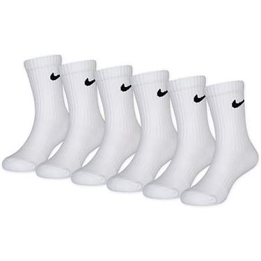 Nike Kids' Dri-Fit Performance Crew Socks 6 Pack                                                                                