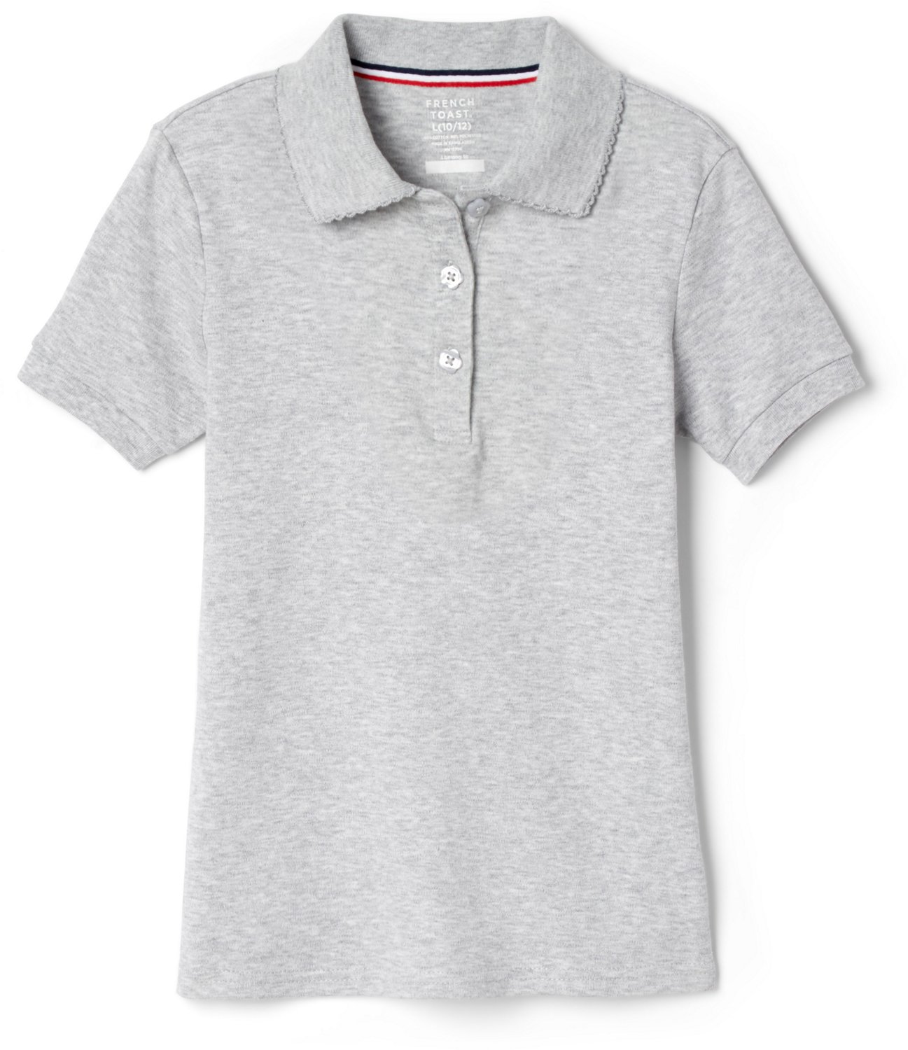 French Toast Girls' Polo Shirt with Picot Collar - view number 2