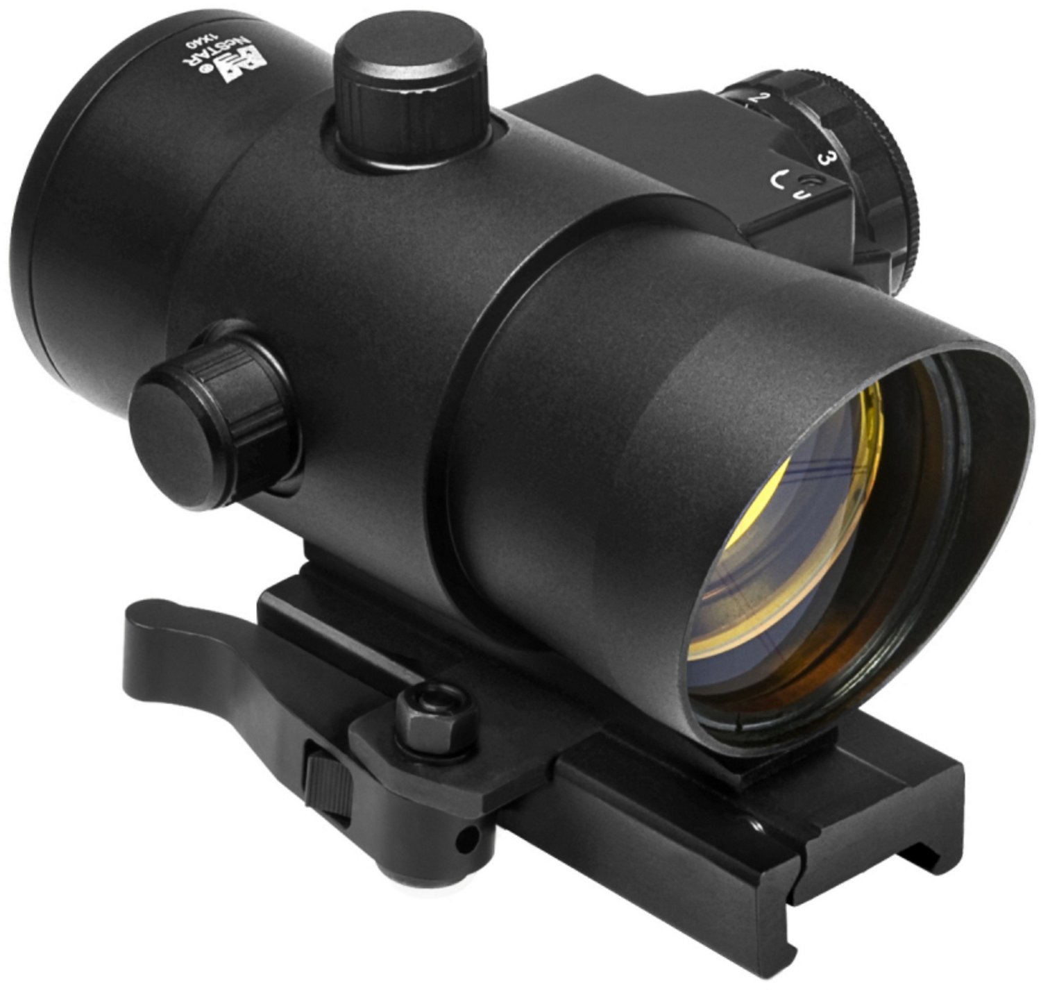 NcSTAR Red Dot Sight with Red Laser QR Mount | Academy