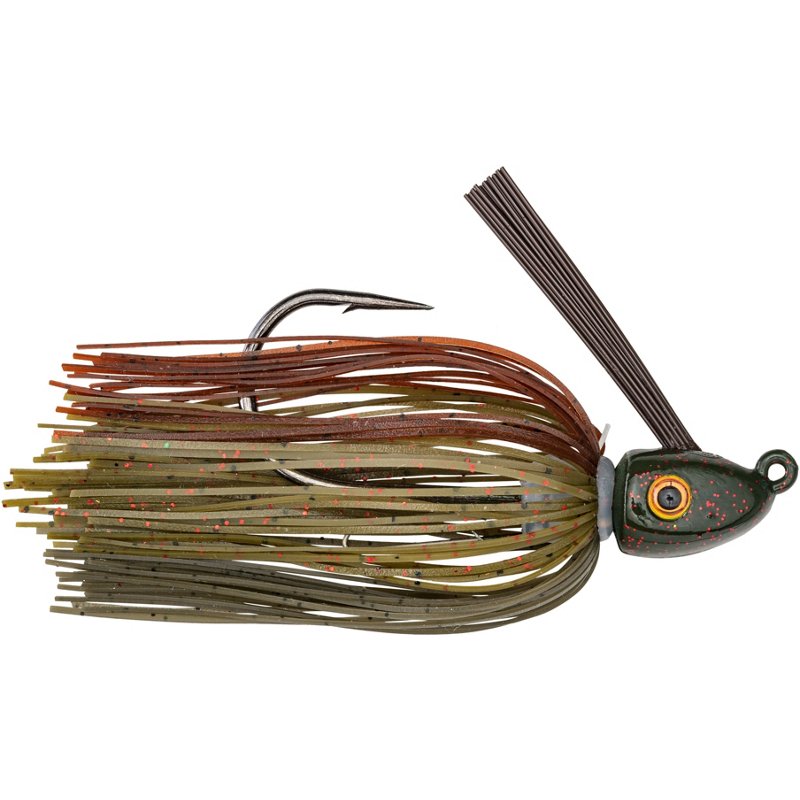 Strike King Hack Attack 1/2 oz. Heavy Cover Swim Jig Green Pumpkin - Fresh Water Jigs And Spoons at Academy Sports