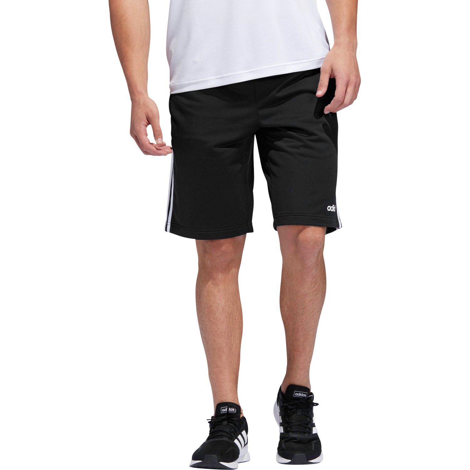adidas Men's Essential 3-Stripes Tricot Shorts 10 in - view number 3
