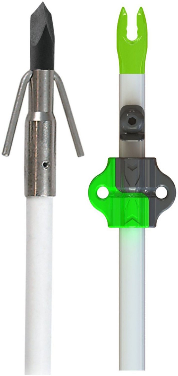 Muzzy White Classic Fish Arrow with Carp Point and Bottle Slide