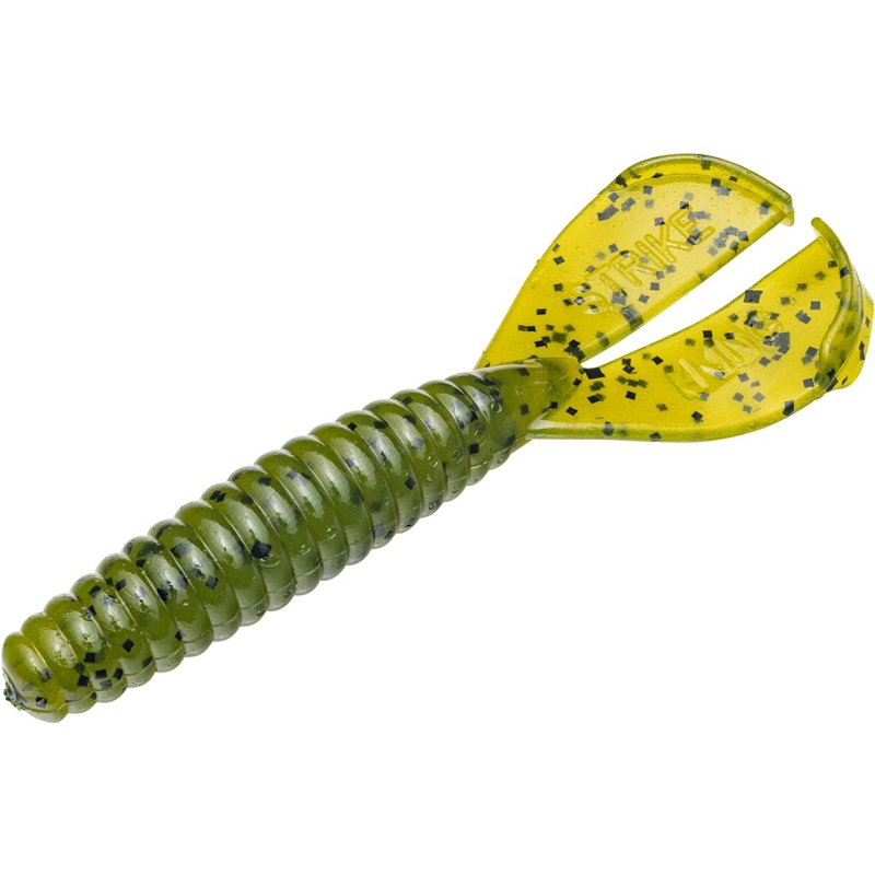 Strike King Rage Tail Twin Tail Menace 3 in Grub Soft Baits 8-Pack Watermelon - Frsh Wtr Soft Plastic at Academy Sports