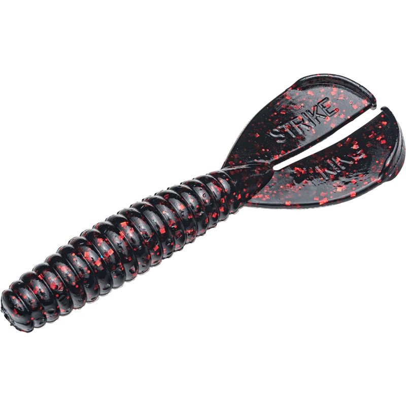 Strike King Rage Tail Twin Tail Menace 3 in Grub Soft Baits 8-Pack Black - Frsh Wtr Soft Plastic at Academy Sports