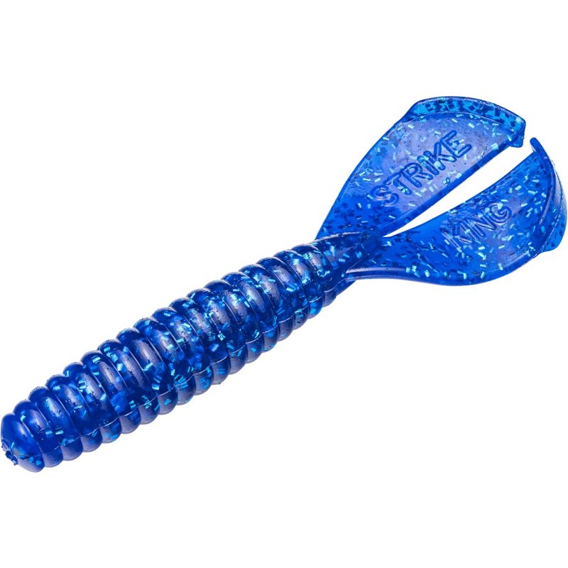 Strike King Rage Tail Twin Tail Menace 3 in Grub Soft Baits 8-Pack Blue - Frsh Wtr Soft Plastic at Academy Sports