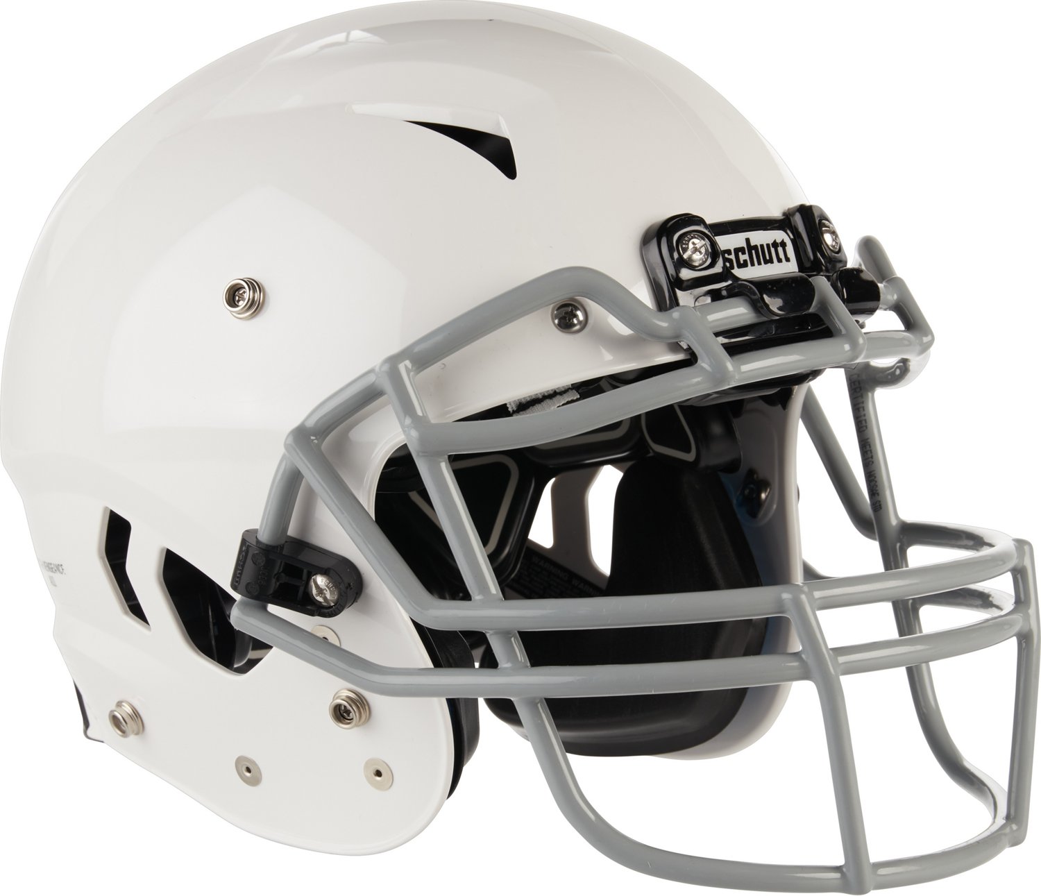 Schutt F7 Youth Football Helmet, Kids, Medium, White