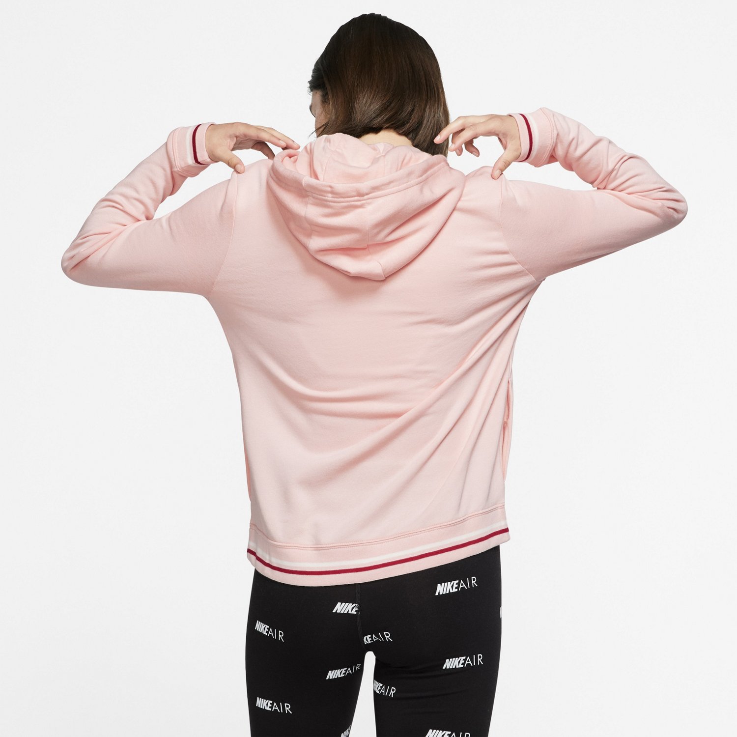 Nike Women's Nike Sportswear Fleece Striped Varsity Full-Zip Hoodie - view number 2