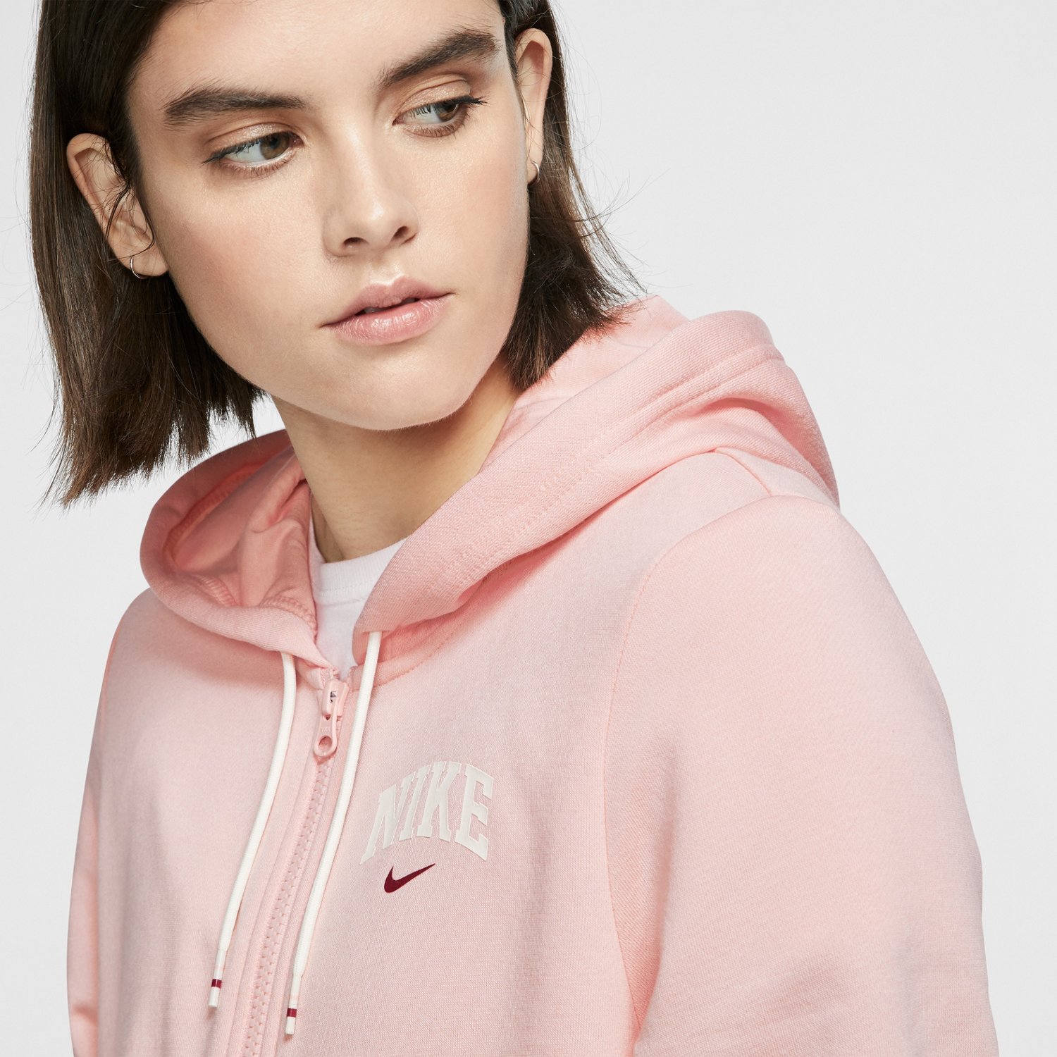 Nike Women's Nike Sportswear Fleece Striped Varsity Full-Zip Hoodie - view number 5