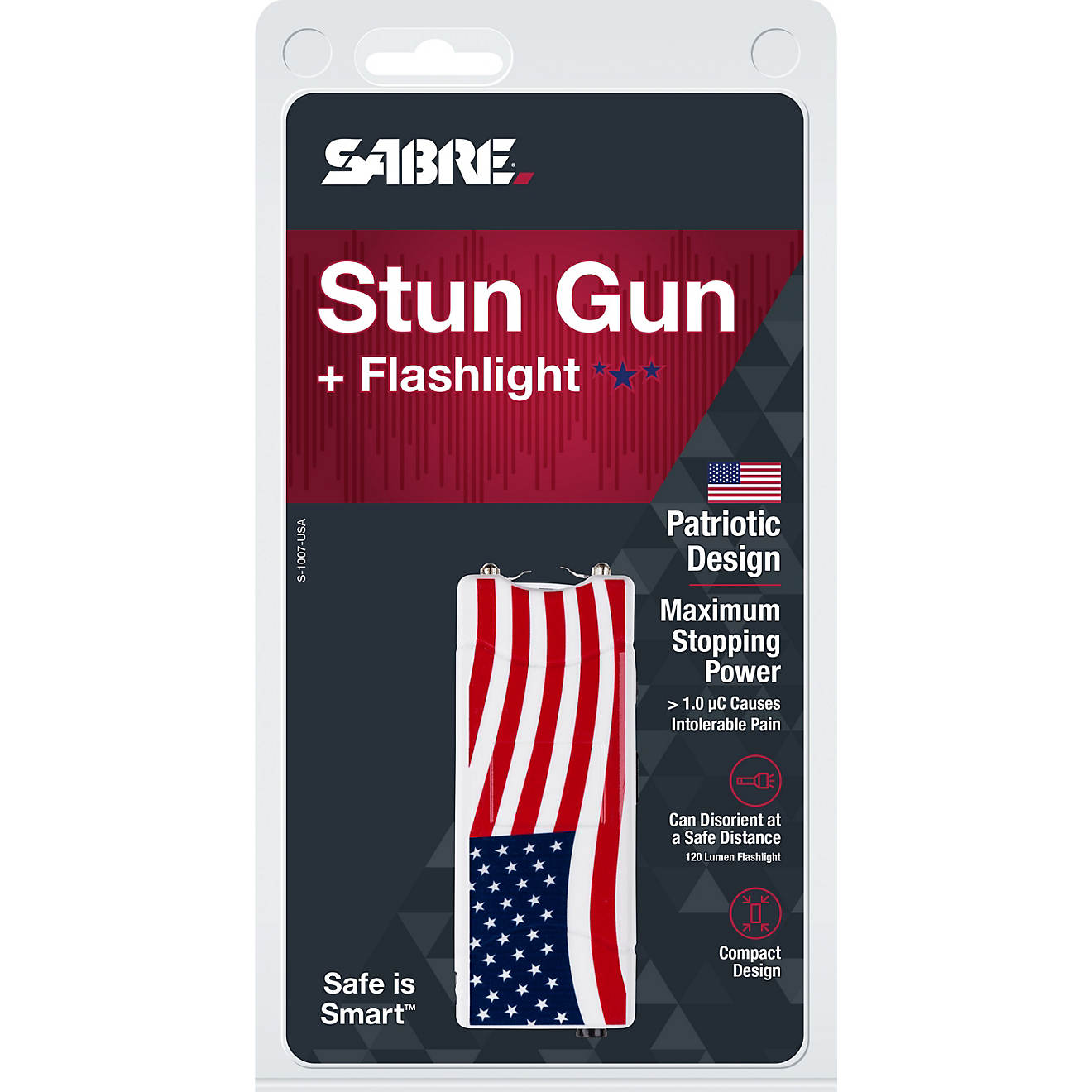 SABRE Short Stun Gun with LED Flashlight                                                                                         - view number 1