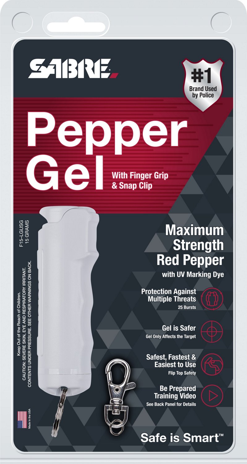 SABRE RED Flip Top Pepper Gel with Snap Clip | Academy