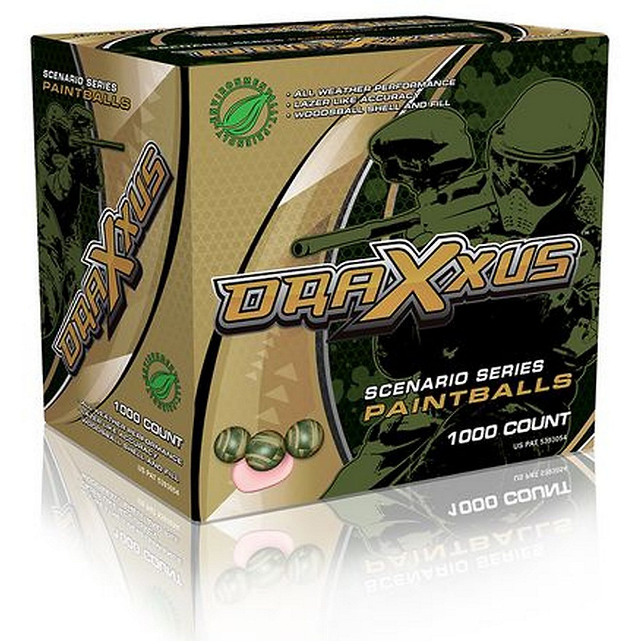 Draxxus Scenario .68 Caliber Camouflage Print Pink-Filled Paintballs 1,000-Pack                                                  - view number 1