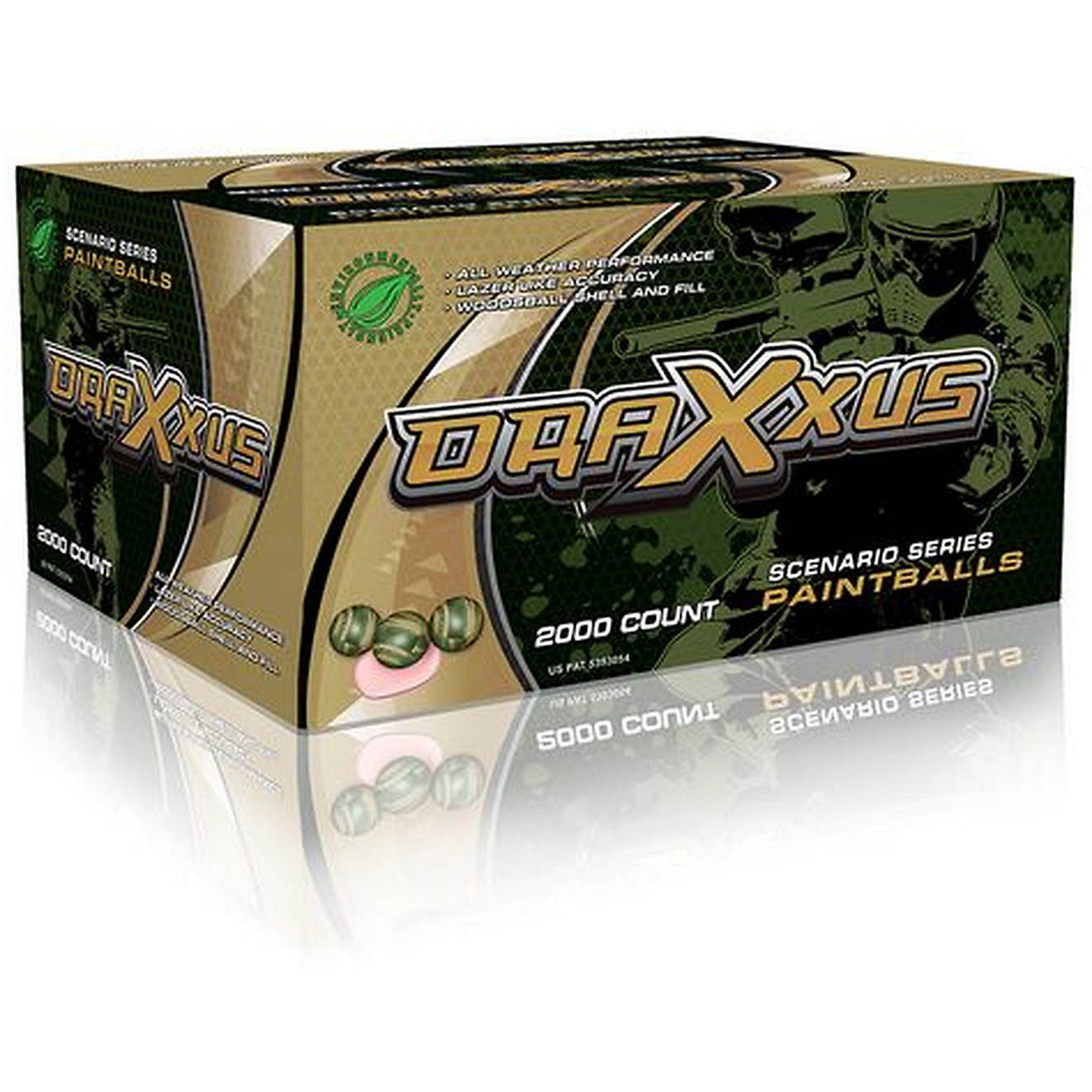 Draxxus Scenario .68 Caliber Camouflage Print Pink-Filled Paintballs 2,000-Pack                                                  - view number 1