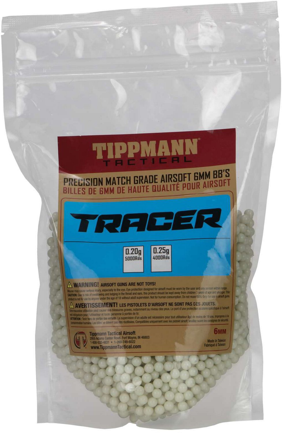 Tippmann Tracer Precision 0.20 gr Airsoft BBs 5,000-Count