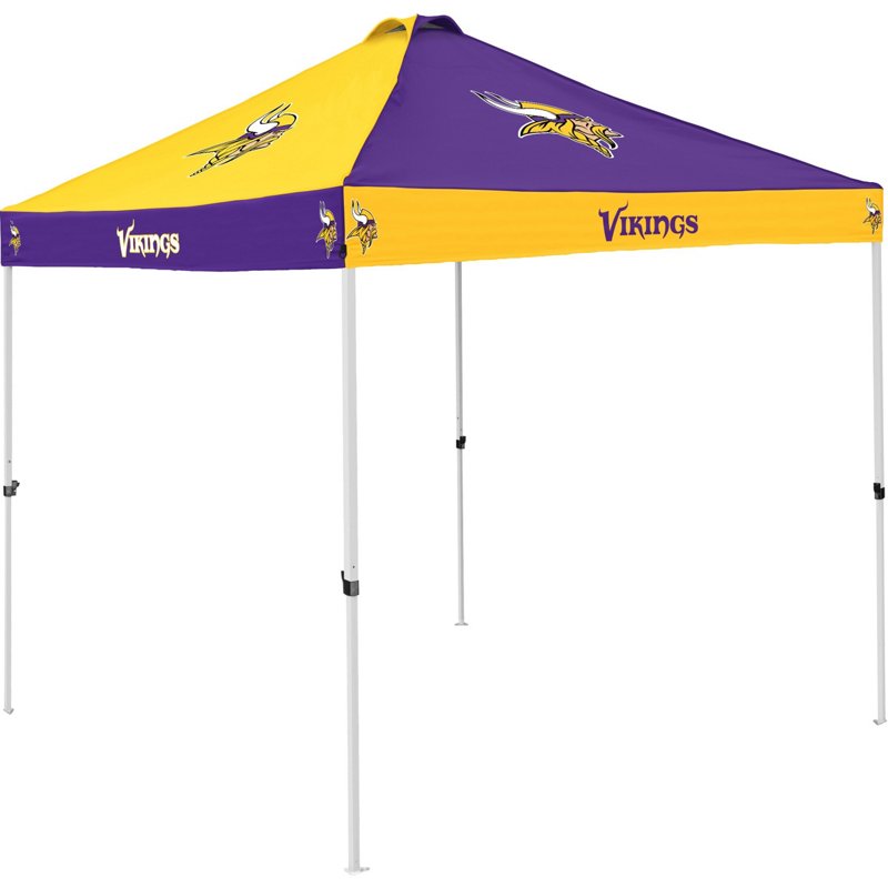 Logo Brands Logo Minnesota Vikings Checkerboard Canopy Purple - Collegiate Chairs at Academy Sports