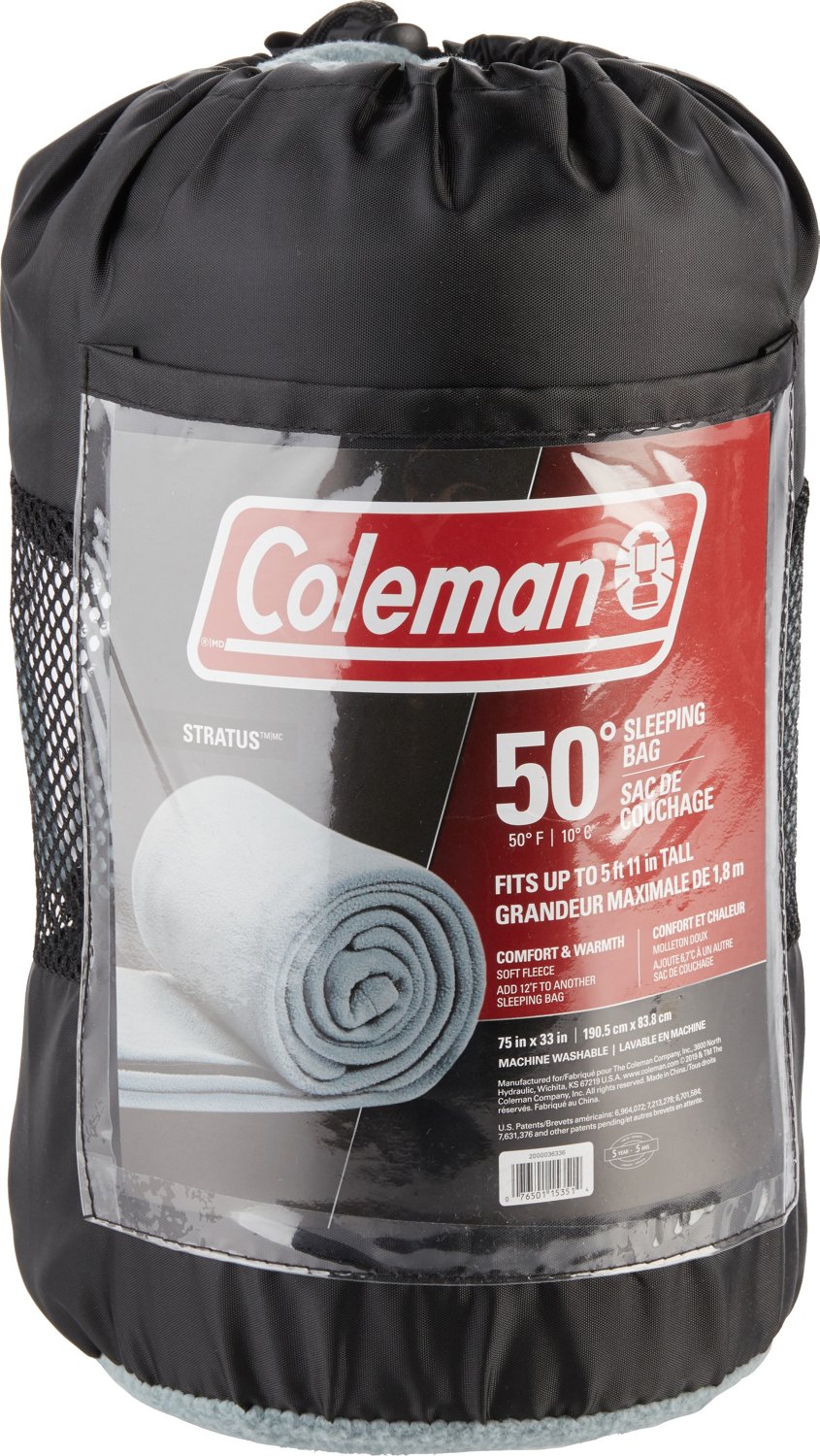 Coleman 2000019651NP Stratus Sleeping Bag, Polyester Fleece
